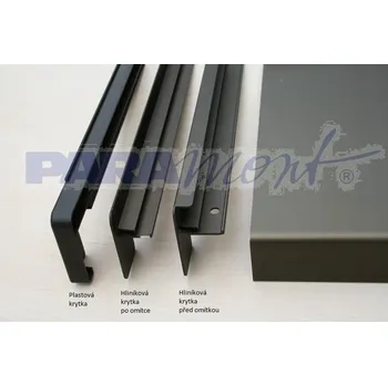 Parapet Krytka hliníková Paramont po omítce š. 195 mm