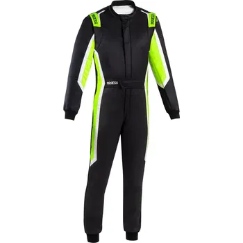 Moto kombinéza Sparco Kombinéza Sprint (R566) 2025 Černá / Zářivá zelená 54