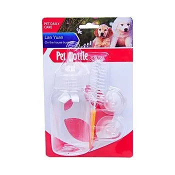 Kojenecká láhev Sada Krmná láhev + příslušenství pro štěňata 150ml Žlutá