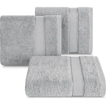 Ručník BAVLNĚNÝ RUČNÍK LIANA 50X90 CM STŘÍBRNÁ