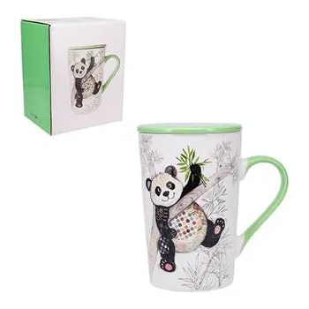 Hrnek 435 ml s pokličkou a sítkem TIS21U06 BUG ART KOOKS KIUB