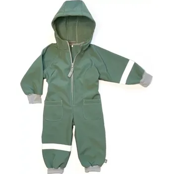 Kojenecká kombinéza PINKIE softshellová kombinéza Green/Grey vel. 86-92 cm