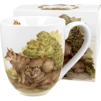 DUO Gifts DG - Porcelánový hrnek jumbo XXL Vlci v dárkové krabičce - 1 litr