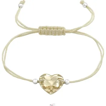 Náramek Prosperk Šňůrkový náramek - srdce S3587