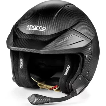 Helma na motorku Sparco Přilba Flux RJ-i Carbon M+ Černá