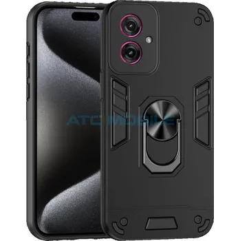 Pouzdro na mobilní telefon Shield4U Shockproof kryt Motorola Moto G55 5G (XT2435) černý s kroužkem a zpět 22 Kč s ATC Clubem