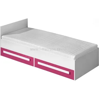 Postel Dřevěná postel Gulliwer 11 200x90 Růžová VL Doprava ZDARMA.