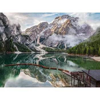 Puzzle Ravensburger Jezero Braies Itálie 1500 dílků