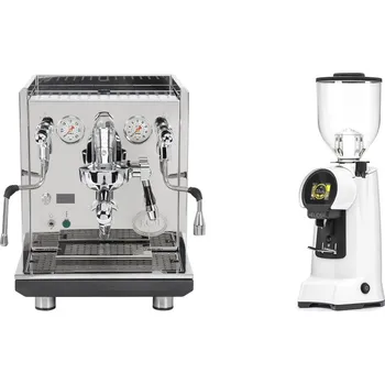 Kávovar ECM Synchronika II + Eureka Helios 65, white