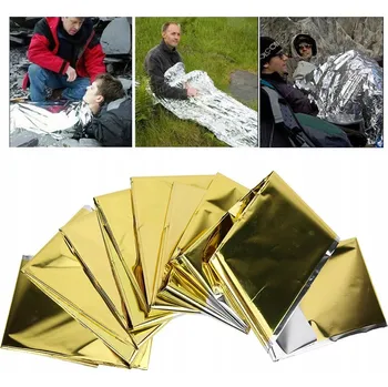 Spacák TERMOIZOLAČNÍ ZÁCHRANNÁ DEKA FÓLIE NRC ZÁCHRANNÁ FÓLIE ŽIVOTA 160x210 CM