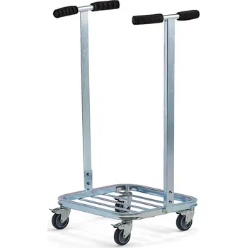 Odpadkový koš Stojan na odpadkové pytle 125 l, pozinkovaný