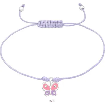 Náramek All4Silver Dětský náramek stříbrný motýlek S4523