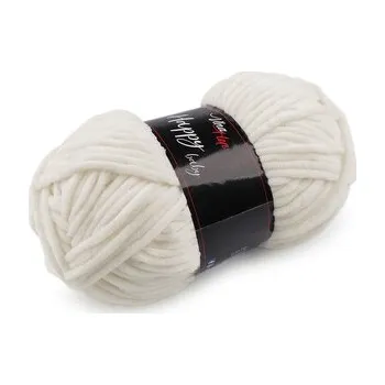 Příze Pletací žinylková příze Happy Baby 100 g - 1 ks - 2 (41005) krémová nejsvět.