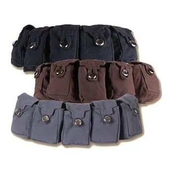 Karnevalový doplněk Mytholon Látkový opasek s kapsami, barva šedá