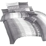 Dadka Povlečení krep Sahara šedá 220x200, 2x70x90 cm