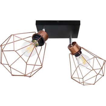 Závěsné svítidlo LED-ONE Druti měděné, 2 světelné body, patice E27