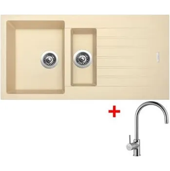 Granitový dřez Sinks PERFECTO 1000.1 Sahara + Vitalia