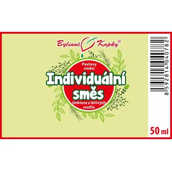 Doplněk stravy Bylinné kapky s.r.o. Individuální směs (na míru) - Pavlovy byliné kapky (tinktura) směs bylinných kapek 50 ml