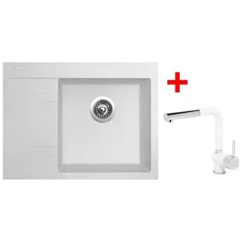 Granitový dřez Sinks RIM 650 P Milk + Mix 3 P GR