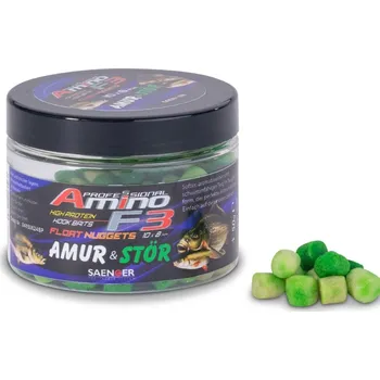 Boilies Plovoucí nuggetky Saenger Amino F-3 8x6mm 50g - Karamel