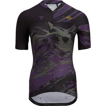 cyklistický dres Dámský cyklistický dres Silvini Catirina WD1621 black-plum Velikost: L