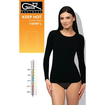 Dámský nátělník Gatta 42077 T-Shirt Keep Hot Women S-XL černá S