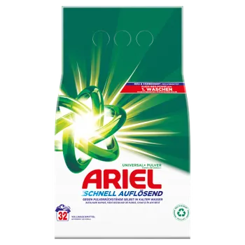 Prací prostředek Ariel Plus prášek Universal Plus 1.92kg/32 PD