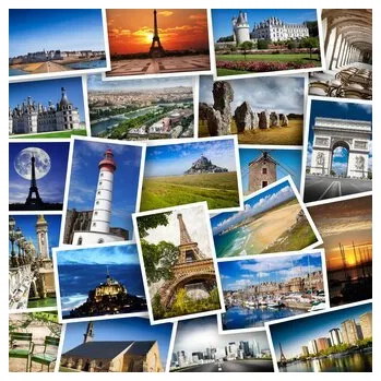 Dětské zboží GRAFIKA Čtvercové puzzle Plavba přes Francii 1000 dílků