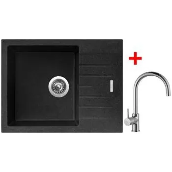 Granitový dřez Sinks PERFECTO 650 Granblack + Vitalia