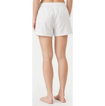 Dámské pyžamo HUGO Pyžamové šortky 50531657 Bílá Relaxed Fit S