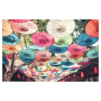 Puzzle RAVENSBURGER Puzzle Moment: Deštníky 200 dílků