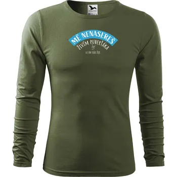 Pánské tričko DOBRÝ TRIKO Pánské bavlněné triko Mě nenasereš Velikost: S, Barva: Khaki