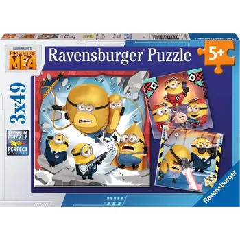 Puzzle Ravensburger Já padouch 4 3 x 49 dílků