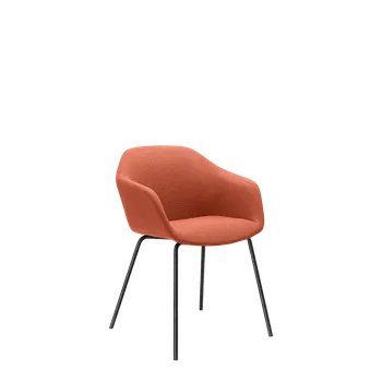 Jednací židle Křesílko Riva RI-02-N1 (4-nohá podnož, černý nástřik)