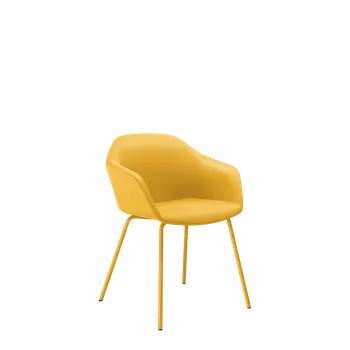 Jednací židle Křesílko Riva RI-02-N16 (4-nohá podnož, medová žlutá RAL 1005)