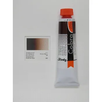 Olejová barva Olejová barva COBRA H2Oil 40 ml - Vandyke brown 403