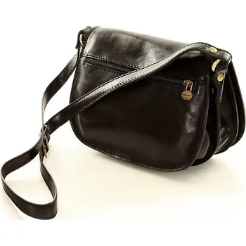 Kabelka Marco Mazzini Kožená crossbody kabelka přes rameno Mazzini M12M7 černá