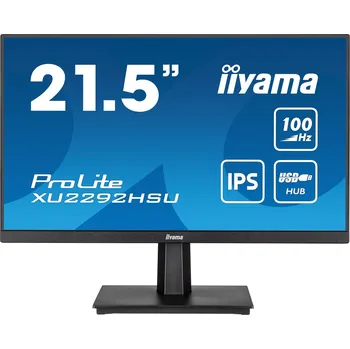 Monitor iiyama ProLite/XU2292HSU-B6/21,5"/IPS/FHD/100Hz/0,4ms/Black/3R