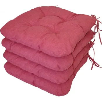 Podsedák Axin Trading s.r.o. Sedák UNI barva malinový melír - set 4 kusy