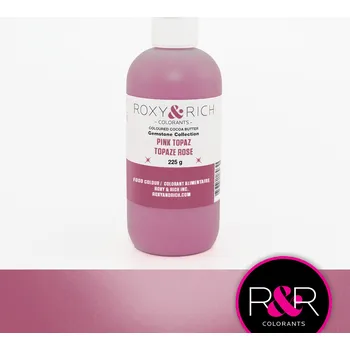 Čokoláda ROXY & RICH Kakaové máslo TŘPYTIVÉ - RŮŽOVÉ PINK TOPAZ velké balení 225g