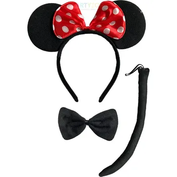 Karnevalový doplněk Sada Minnie - motýlek, ocas, uši