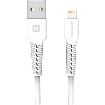 Kabel Swissten datový kabelusb/lightning bílý 1,2m (samoprodavač)