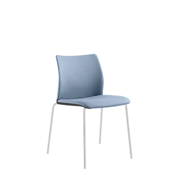 Jídelní židle Konferenční židle Trend 532-N0 (podnož bílá, čal. sedák i opěrák, stohovatelná)