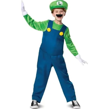 Karnevalový kostým Disguise - Luxusní Luigi kostým pro děti - Super Mario Bros - 10-12 years