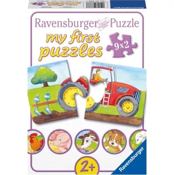 Puzzle RAVENSBURGER Moje první puzzle Na statku 9x2 dílky