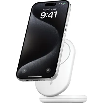 Belkin BOOST CHARGE™ Qi2 15W Magnetický nabíjecí stojan, skládací, bílá