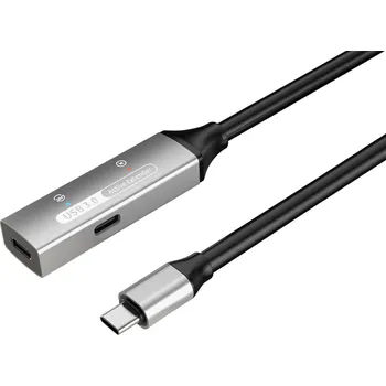 Kabel PremiumCord USB-C repeater a prodlužovací kabel Male-Female, 5Gbps Aluminium 5m