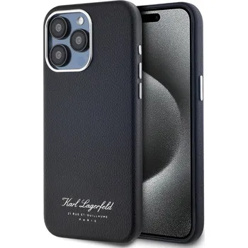 Karl Lagerfeld Grained PU Hotel RSG Zadní Kryt pro iPhone 15 Pro Black Představujeme Karl Lagerfeld Grained PU Hotel RSG - prémiový kryt, který přináší dokonalou ochranu pro váš telefon a zároveň zau