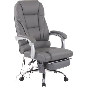 OMAXI Kancelářské křeslo z pravé kůže Pacific s masážní funkcí 450823