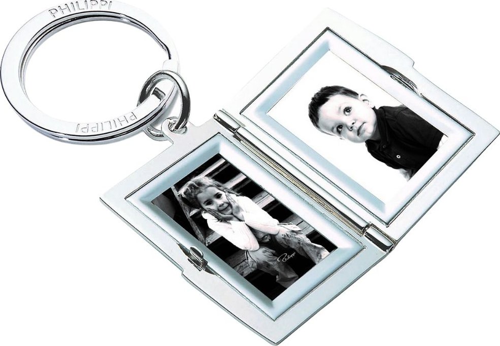 Klíčenka FRAME 5 cm, s fotorámečkem, stříbrná, Philippi